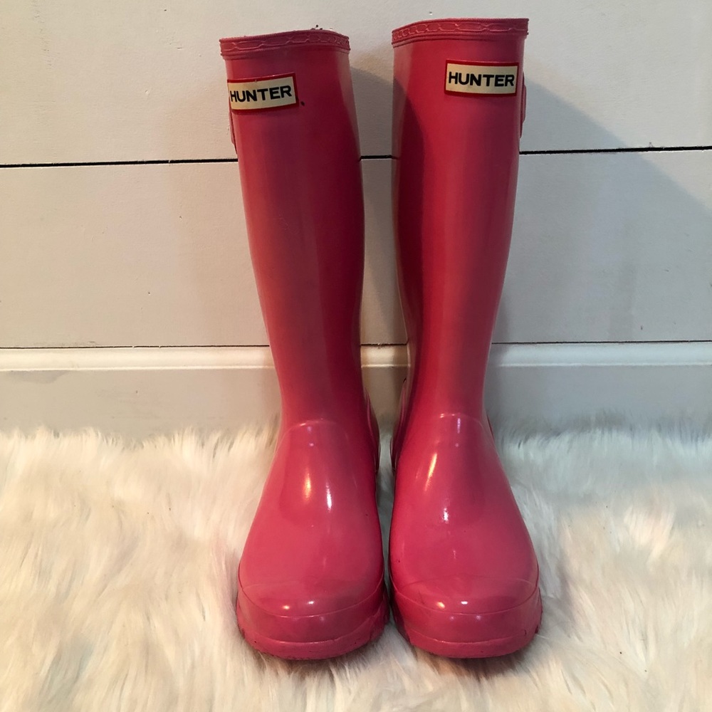 Pink Hunter Kids Boots
